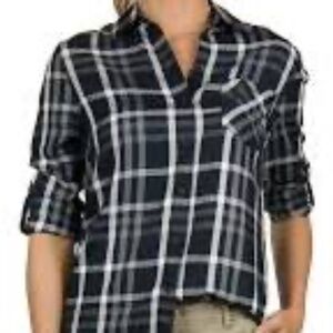 Woolrich Flannel Plaid Long Sleeve Button Down Shirt
